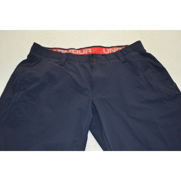 Under Armour Golf Pants Mens Size 36 x 30 Performance Nylon Polyester Blend Blue - Picture 1 of 7